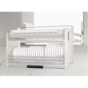 Giá bát đĩa nâng hạ di động CANZY Inox 304 CZF-5005