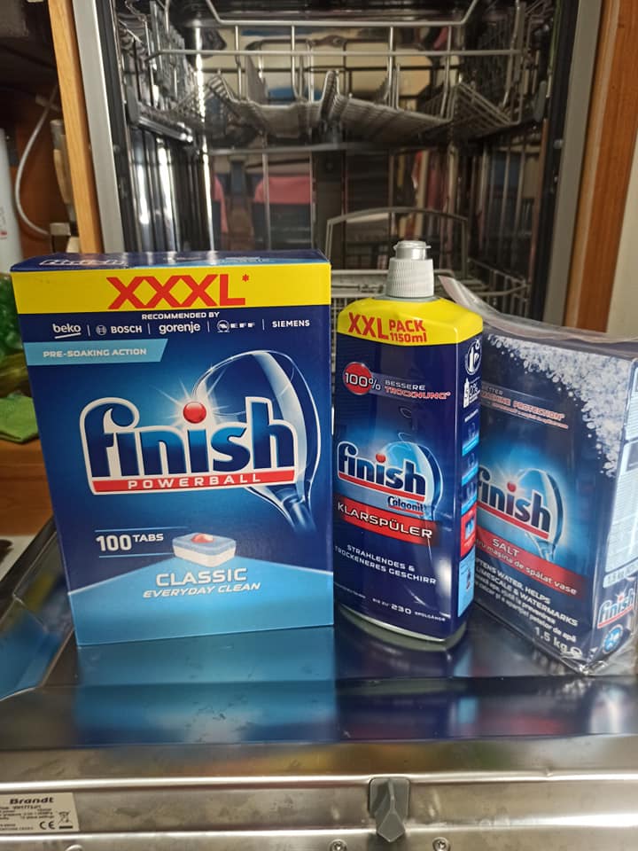 Combo Finish viên rửa + muối + dầu bóng dùng cho máy rửa chén